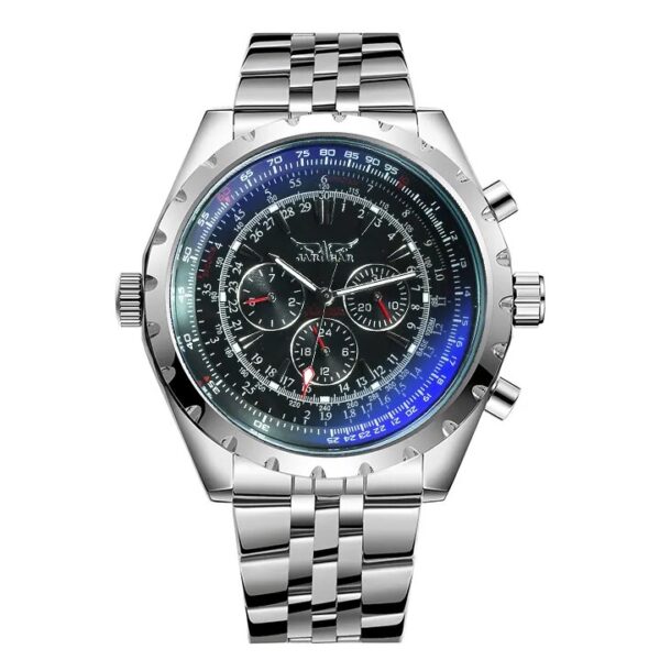 Military Stainless Steel Automatic Mechanical Sport Watch for Men 4