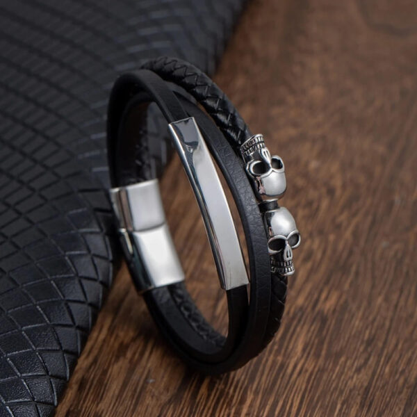 3-Layer Braided Leather Bracelet
