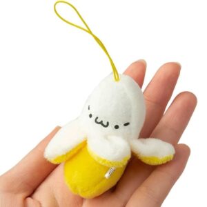 Cute Yellow Banana Plush Keychain for Backpack