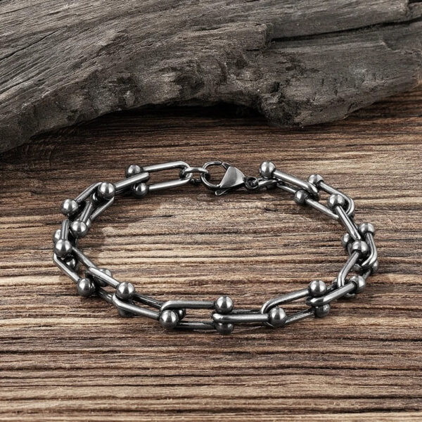 U Link Stainless Steel bracelet with lobster clasp