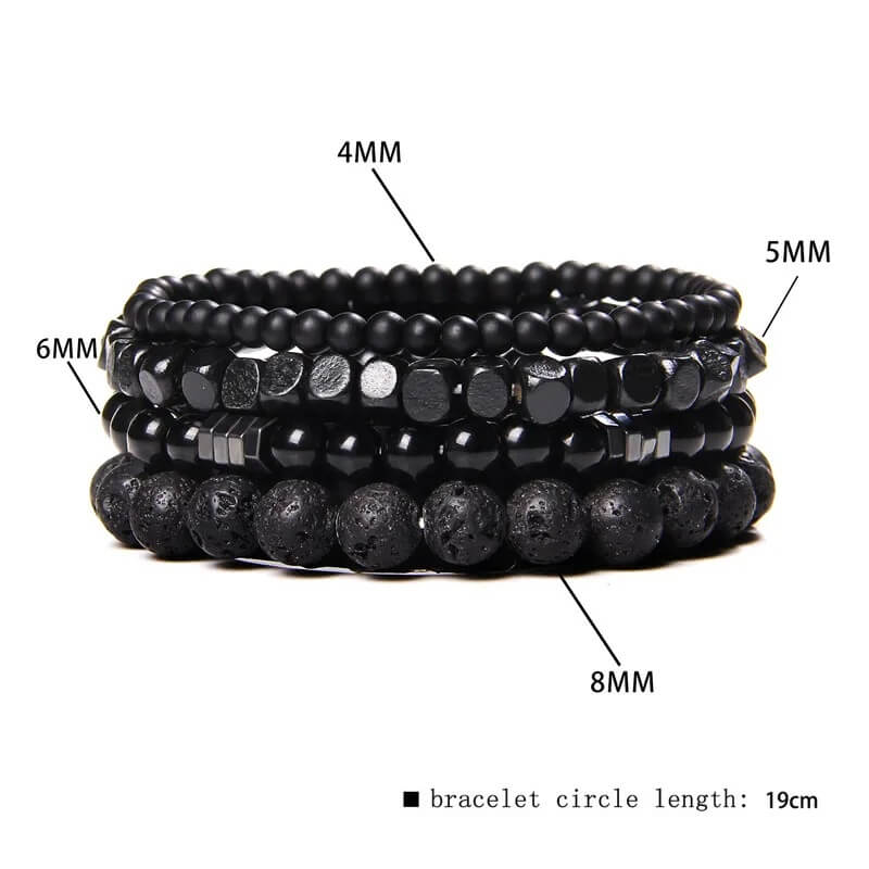 Black on Black Bracelet Size Information