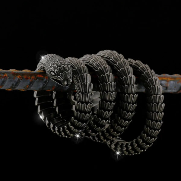 World Serpent Jormungandr Snake Necklace (1)