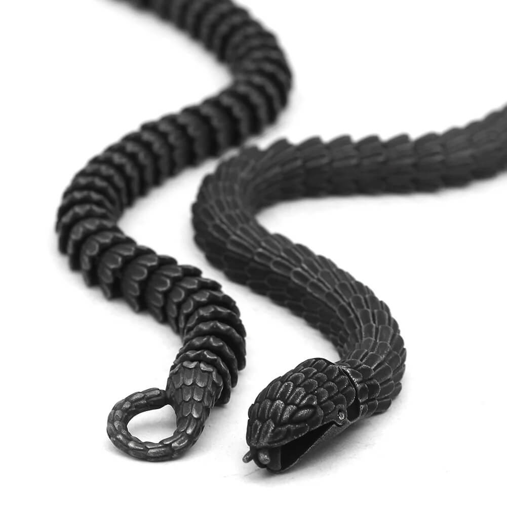 World Serpent Jormungandr Snake Necklace (2)