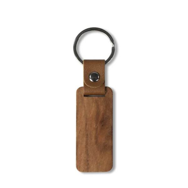 Blank Rectangle Wooden Keychain Laser Engraving