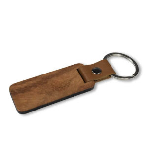 Blank Rectangle Wooden Keychain for Laser Engraving