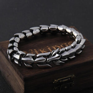 Fashion Ouroboros Stainless Steel Charm Bracelets Men's Jewelry