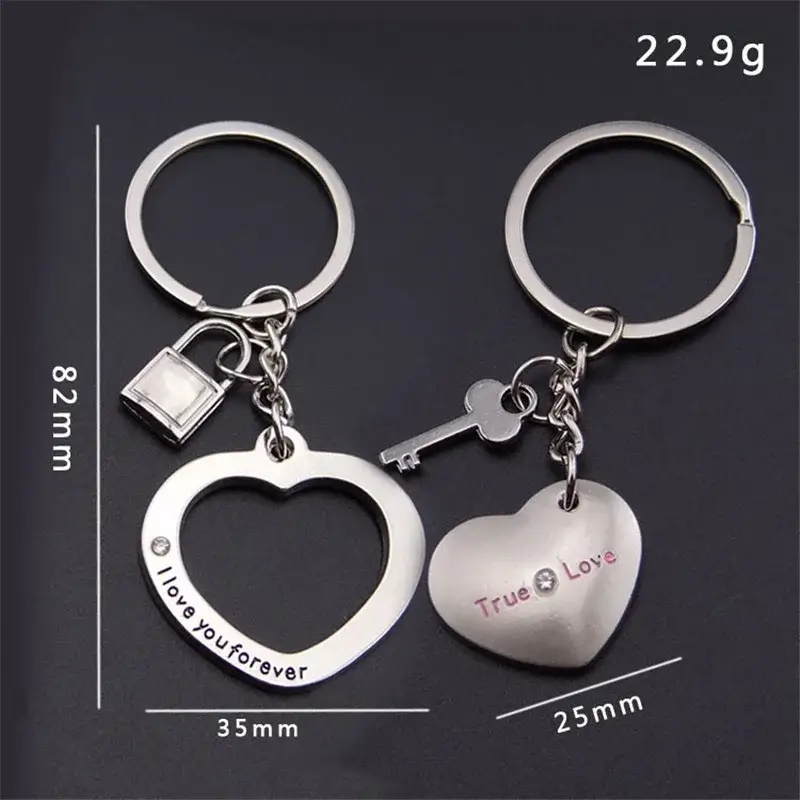 I love Your Forever Couple Keychain Size
