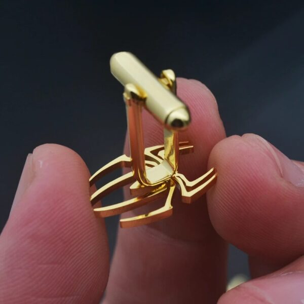 Men's Animal Spider Cufflinks Jewelry Gift Set (1)