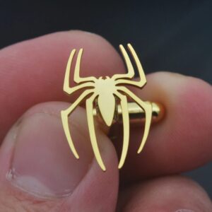 Men's Animal Spider Cufflinks Jewelry Gift Set