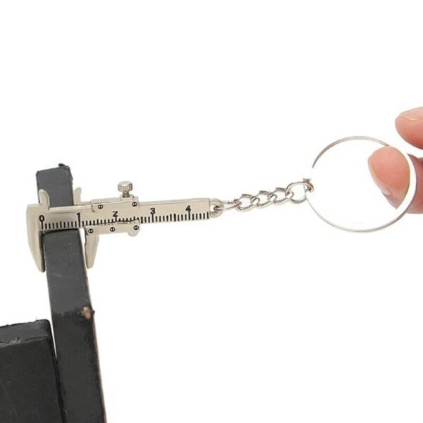 Men's Pocket Vernier Caliper Metal Keychain