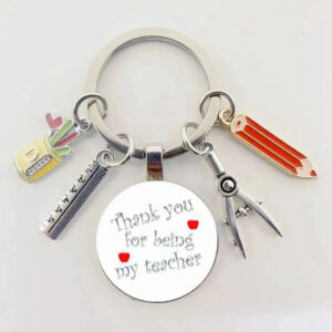 Thank You for Being My Teacher keychain Set