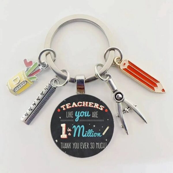 Thank You for Being My Teacher keychain Set (4)