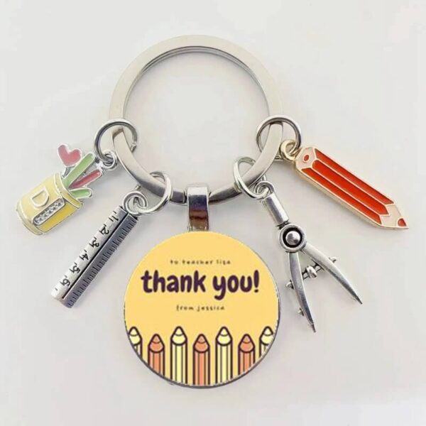Thank You for Being My Teacher keychain Set (5)
