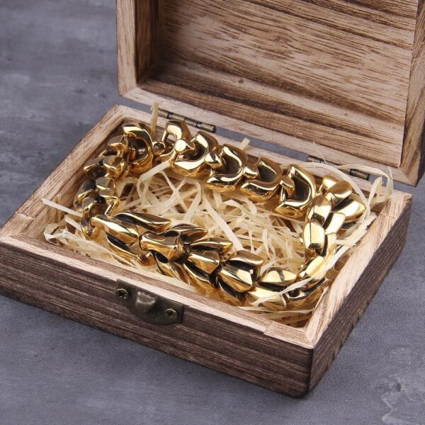 full_gold Ouroboros Charm Bracelets Men's Jewelry