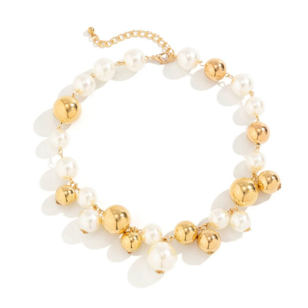 Chunky Pearl Chain Choker Bead Necklace CCB Women Jewelry