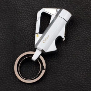 Multi-function Lighter Keychain With Belt Clip And Bottle Opener