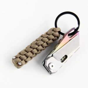 Outdoor Tactical Braided Rope Paracord Keychain