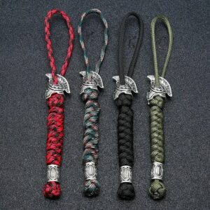 Spartan Warrior Survival Paracord Rope Keychain