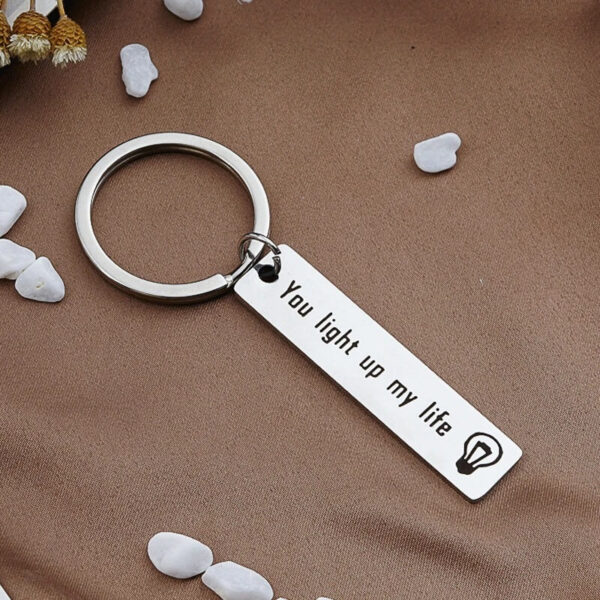 You Light Up My Life Rectangle Keychain