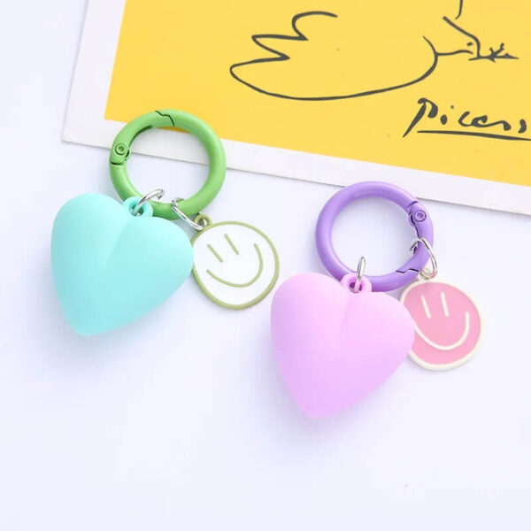 Small Acrylic Heart-Shaped Candy Keychain