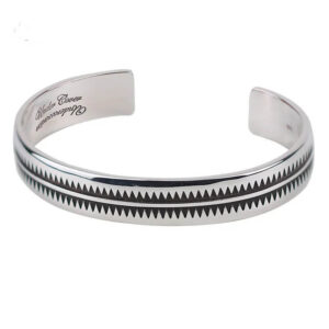 Zigzag Pattern Sterling Silver Cuff Bracelet