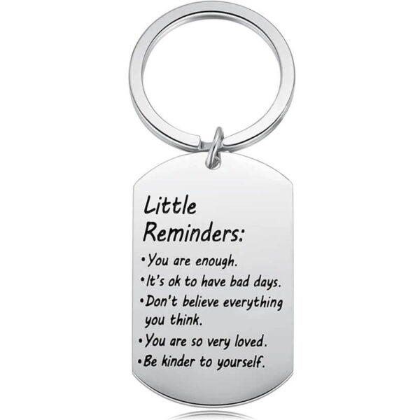 Little Reminders Silver Keychain (3)