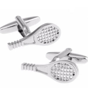 Classic Silver Tennis Racket Cufflinks