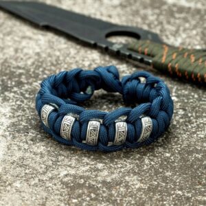 Freyja Vintage Runes Paracord Men's Survival Bracelet