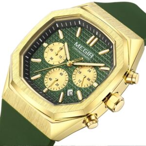 Military-Grade Luminous Octagon Dial Quartz Sport Watch