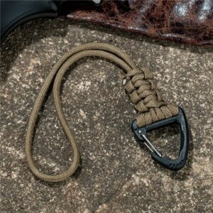 Paracord Triangle Buckle Survival Keychain