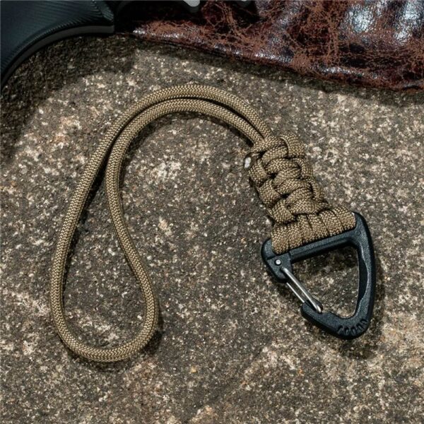 Paracord Triangle Buckle Survival Keychain