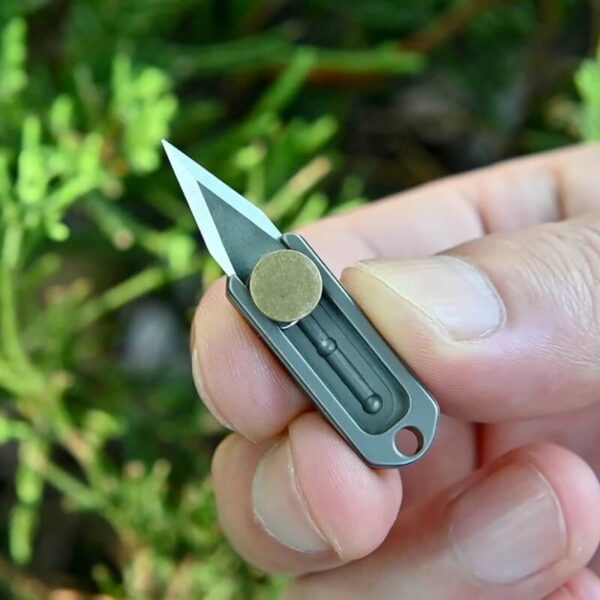 Portable EDC Titanium Mini Keychain Knife