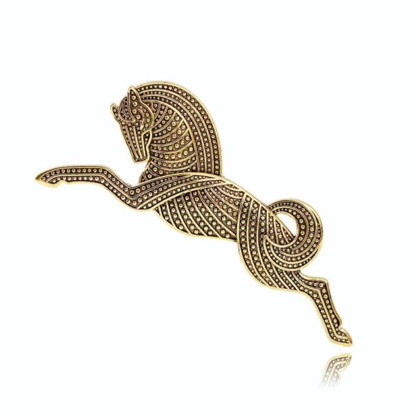 Vintage Majestic Galloping Horse Brooch