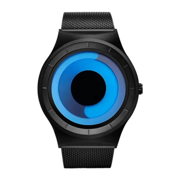 Vortex Orbit Disc Quartz Watch- black_blue