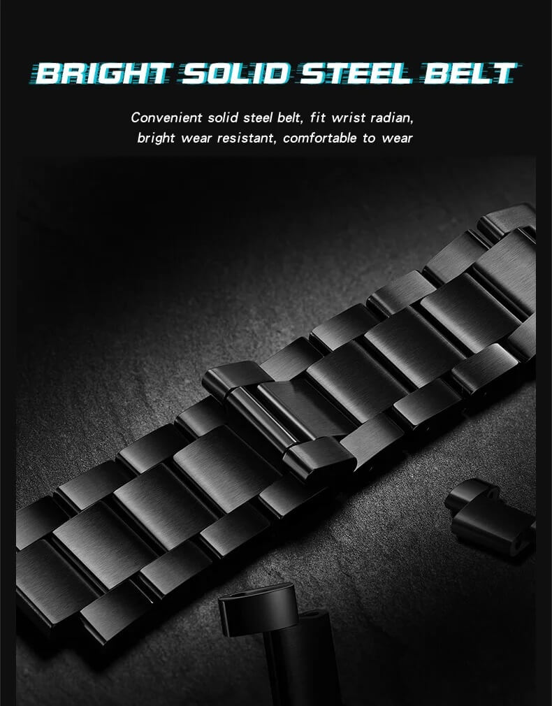 Bright solid steel belt