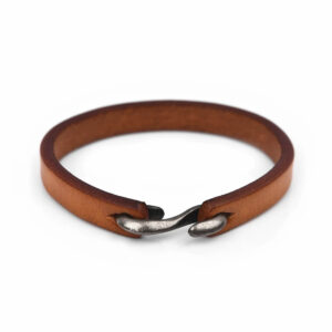 Vintage Retro Genuine Leather Hook Clasp Bracelet