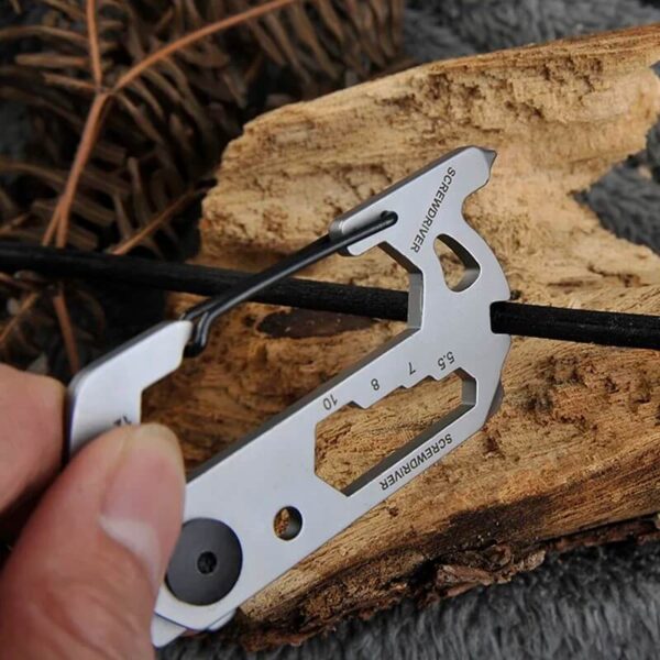 Ultimate Stainless Steel EDC Multi-Tool Keychain (2)