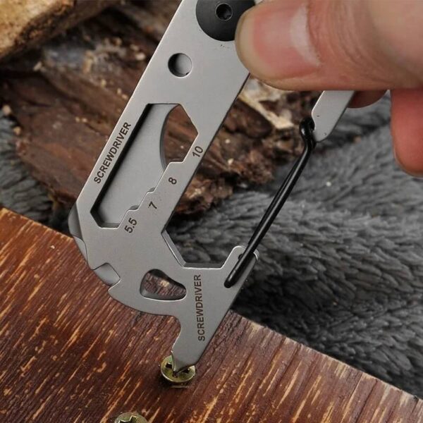 Ultimate Stainless Steel EDC Multi-Tool Keychain (4)