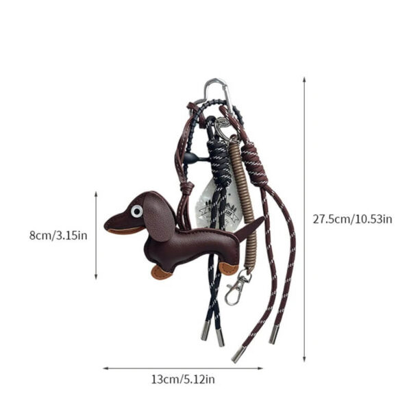 Dachshund Keychain Size info