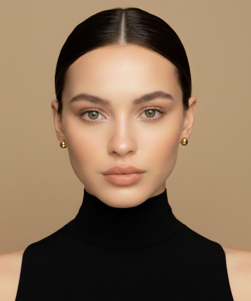 High neckline reducing the visual space available for a necklace High neckline reducing the visual space available for a necklace