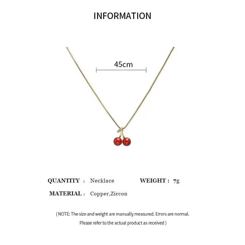 Red Cherry Pendant Necklace Info Red Cherry Pendant Necklace Info