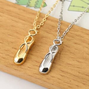 Ballet Dance Slipper Pendant Necklace (2)