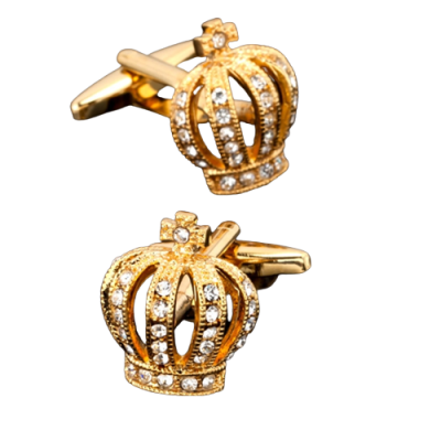 Gold Crown Cufflinks